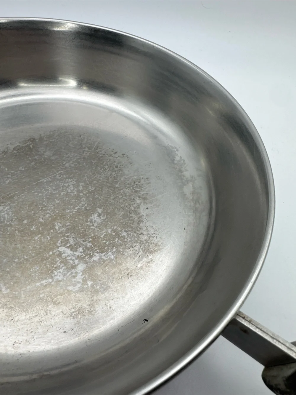 Vtg Revere Ware 8 Inch Skillet Frying Pan w/Lid Copper Bottom/Stainless Steel